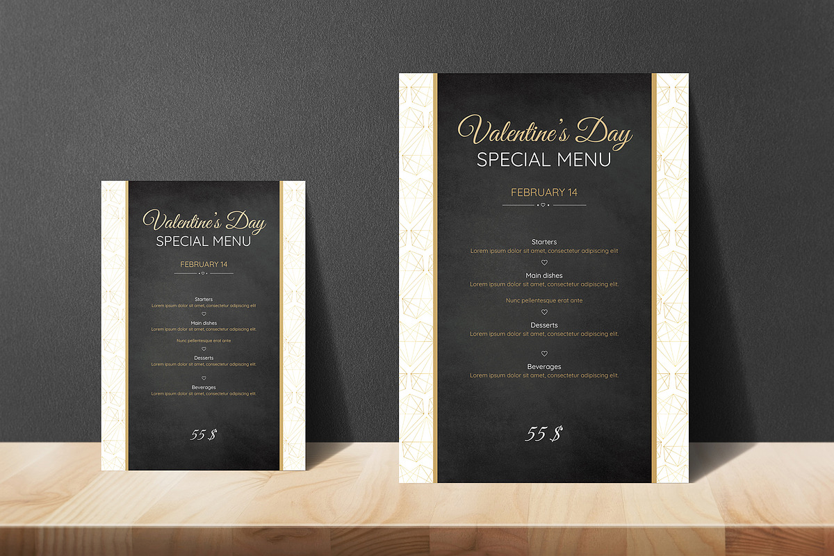 Valentine day dinner menu | Canva, a Poster Template by naylart (Photo 4 of 4)