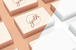 Cardboard Mailer Box Mockup Set