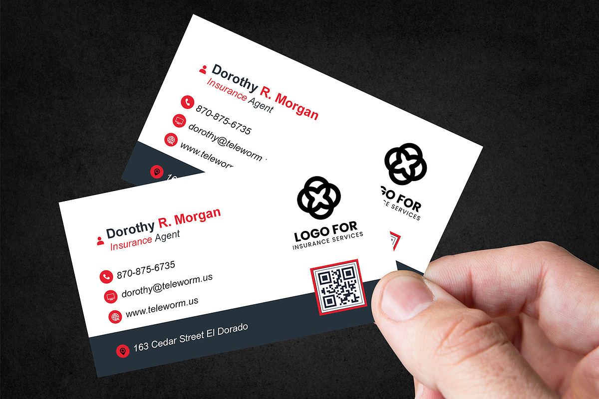 Universal Business Card PSD Template preview 3
