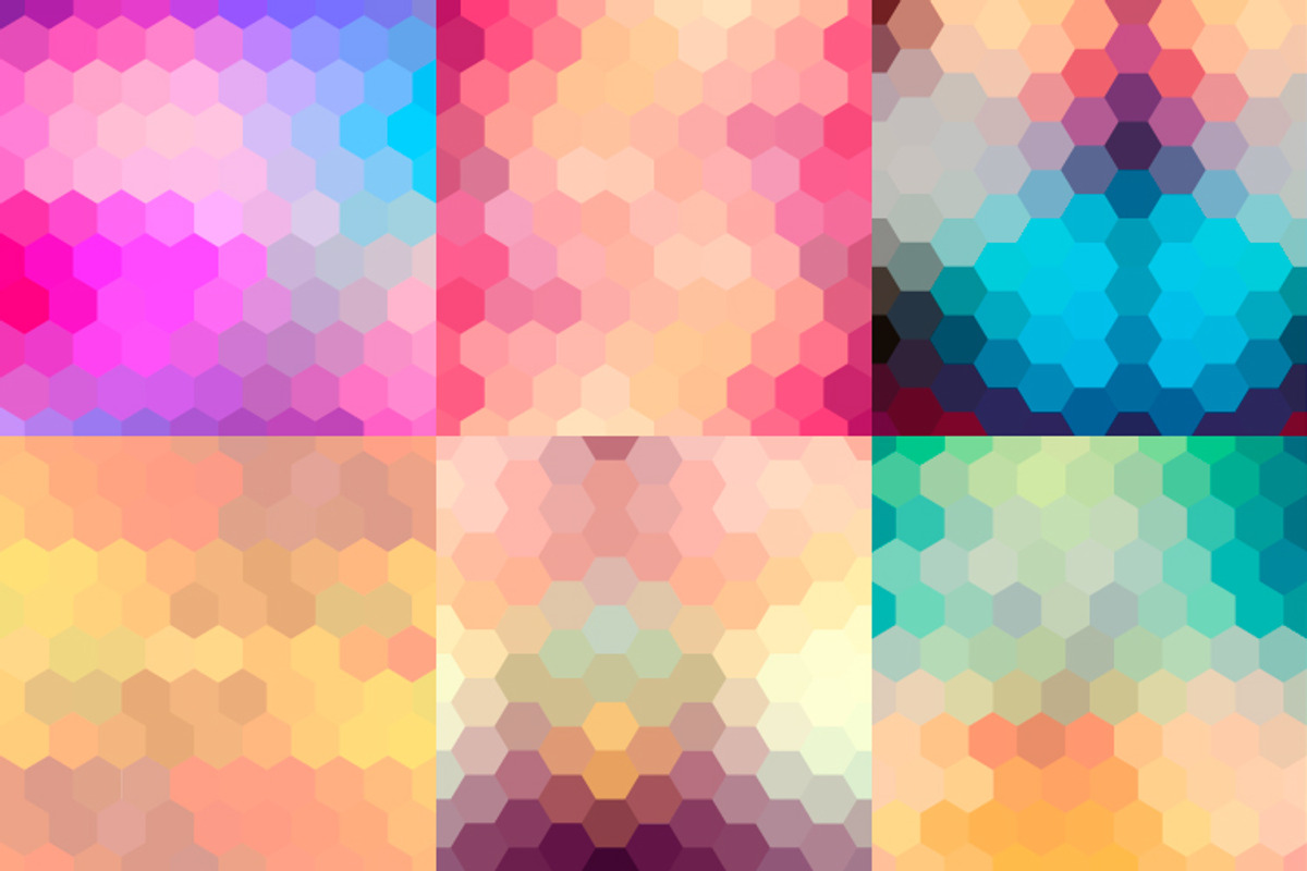 10 Hexagonal Backgrounds. Vol. 2 preview 2