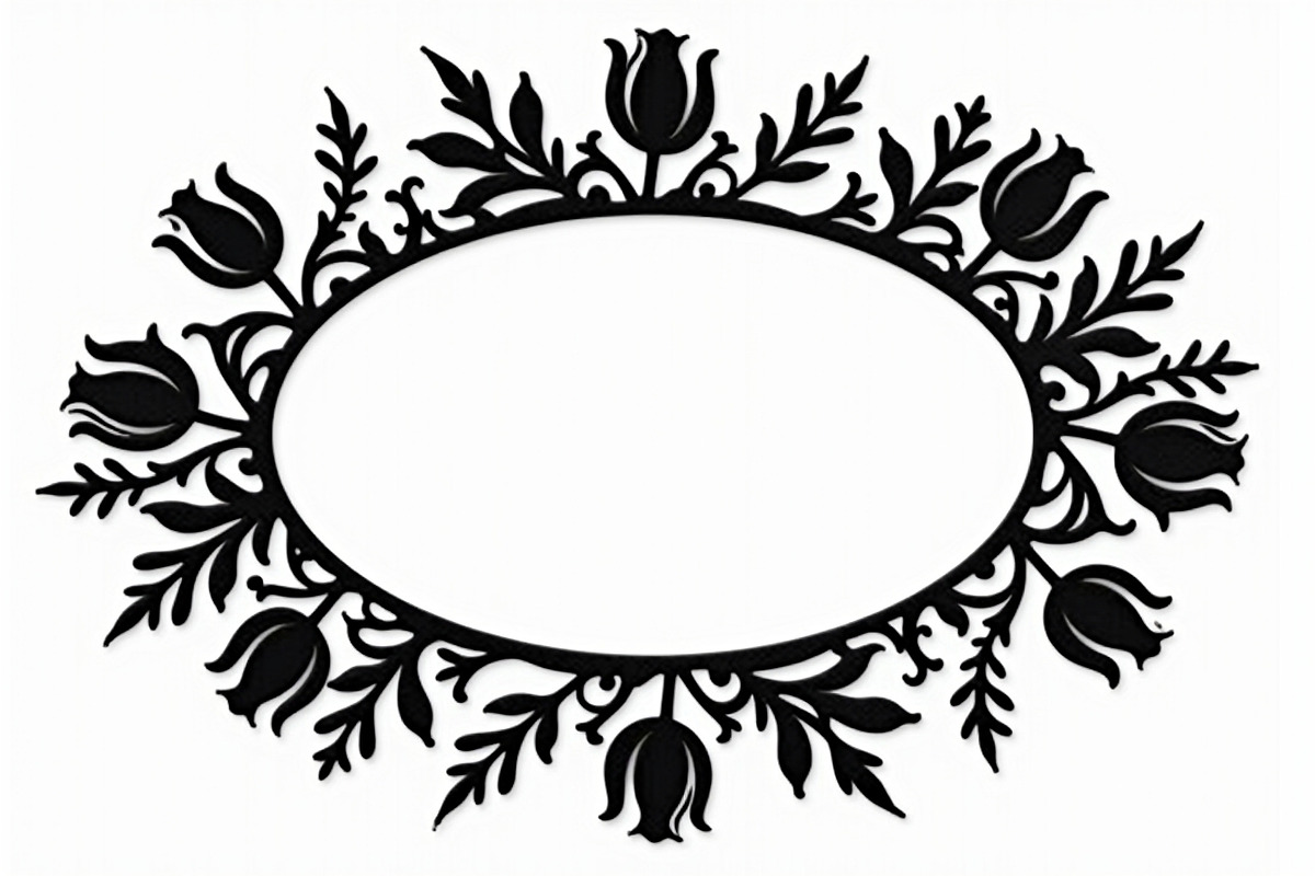 Intricate Silhouette Frame Pack, an Illustration by Creativeshirt (Photo 5 of 9)