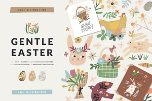 Easter | 490 hand drawn elements