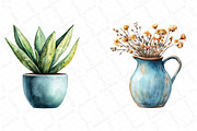 Watercolor Home Decor Clipart Bundle, an Illustration by DreamPrint404 (Thumbnail 2 of 7)