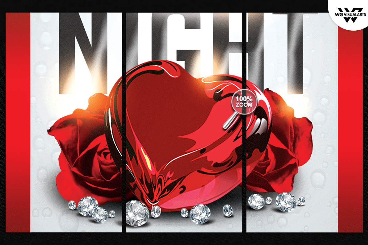 LOVE NIGHT Flyer Template, a Flyer Template by WG DESIGN (Photo 3 of 3)
