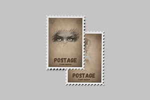 Postage Stamp Mockup