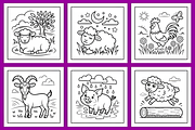 Funny Farm Animals Coloring Book, an Animal Illustration by Coco Bloom (Thumbnail 3 of 3)