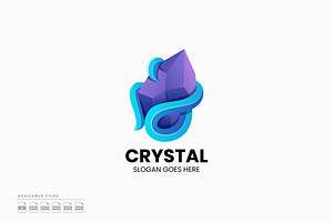 Crystal Gradient Colorful Logo, a Branding & Logo Template by Zeer Graphic