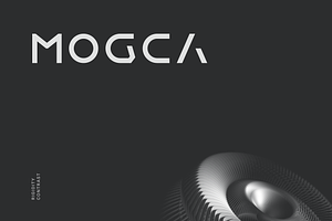 Mogca Futuristic Tech Font, a Font by baqoos