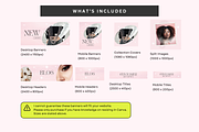 Pink Luxury Website Banner Templates, a Shopify Template by Template Twist Shop (Thumbnail 4 of 5)