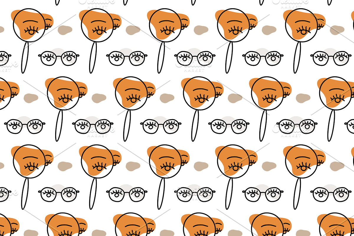 Patterns with funny eyes, a Pattern Graphic by Lyolya Profitrolya (Photo 3 of 3)