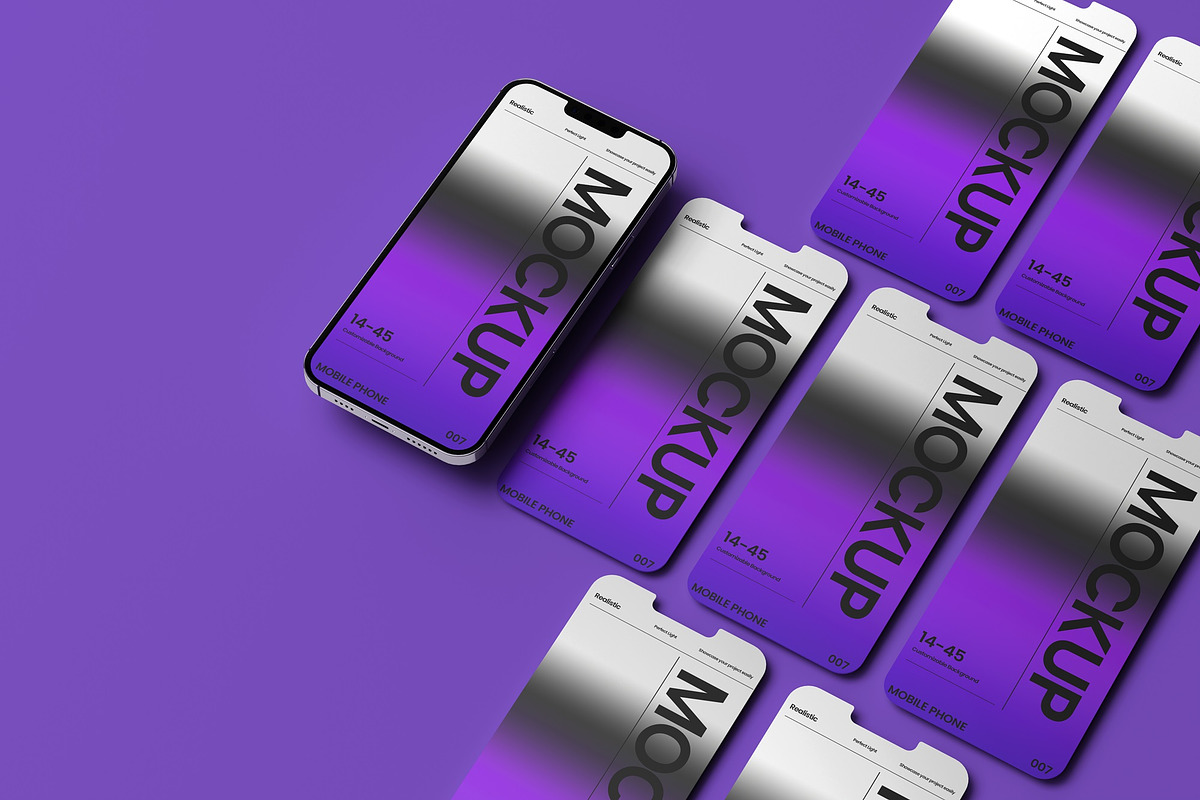10 psd Multiscreen Iphone Mockup, an iPhone Mockup by East Gallery (Photo 9 of 10)
