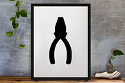 Pliers Silhouette SVG, an Object Illustration by newminddesign (Thumbnail 3 of 3)
