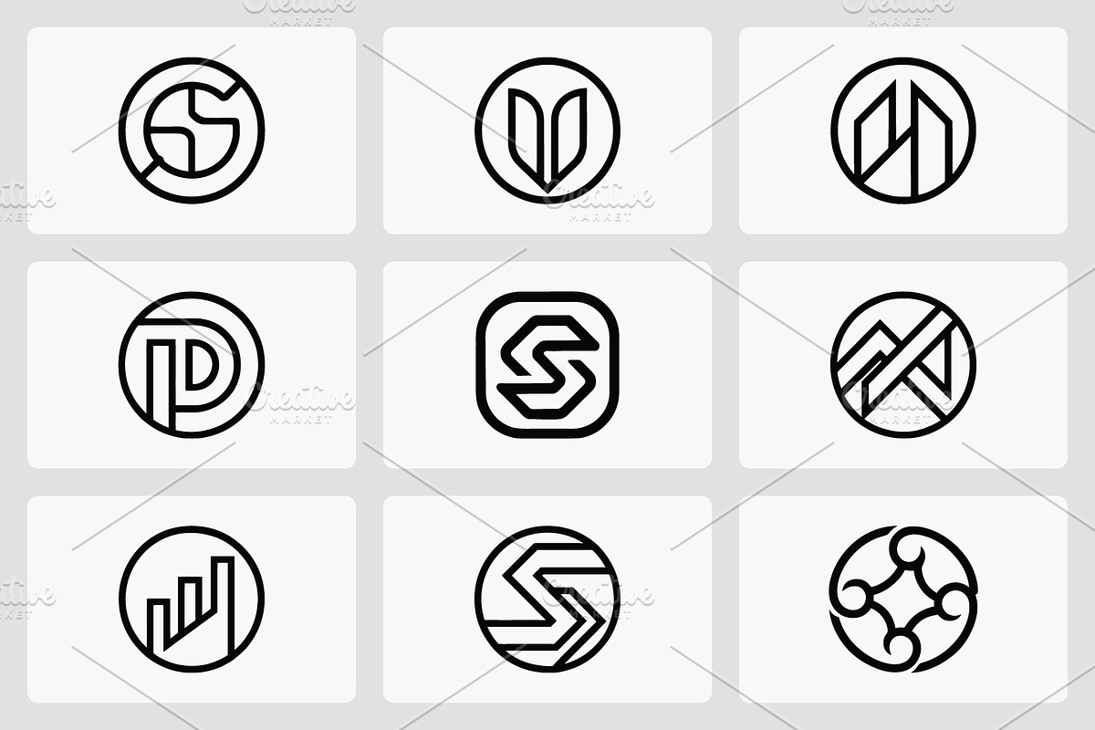 Modern Geometric Logo Collection, a Branding & Logo Template by Vectorium Studio (Photo 1 of 2)