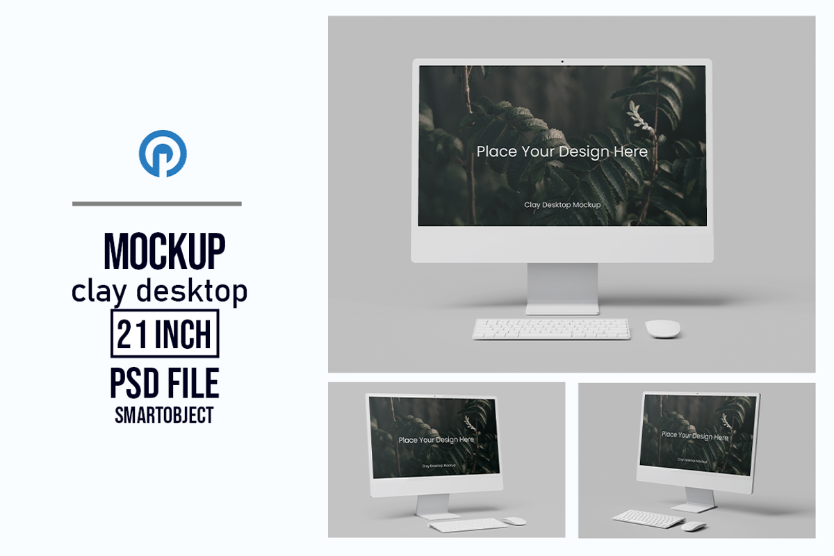 Clay desktop mockup, a Device Mockup by GRAPHICPRESS (Photo 1 of 4)