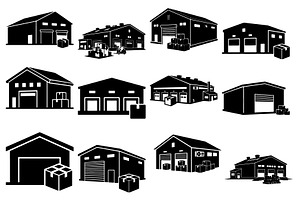 Warehouse and industrial building, a Decorative Illustration by jahid234