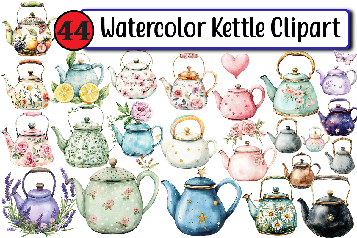 Kettle Clipart, an Illustration by Design Market (Photo 1 of 3)