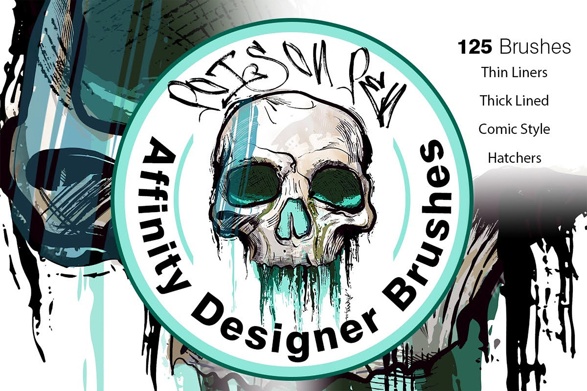 Poison Pen Affinity Designer Brushes, a Brush Add-On by Annex1 (Photo 1 of 6)