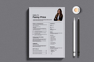 Resume Design Template, a Resume Template by Alvi-Studio