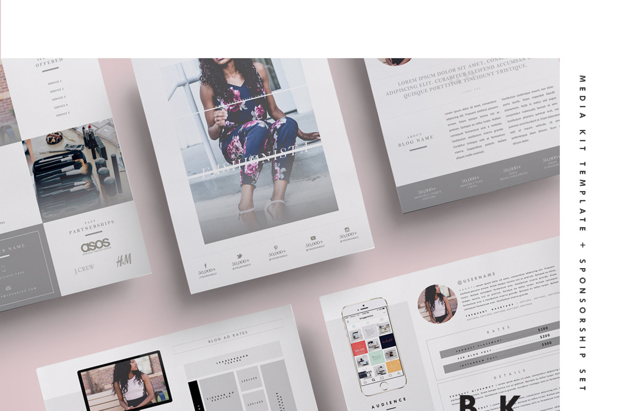 Social Media Kit Template Set | 6Pgs, a Social Media Template by Blogger Kit Co. (Photo 1 of 5)
