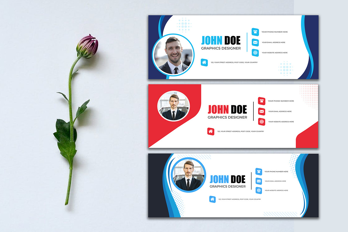 Email Signature Template, an Email Template by nandinigraphics