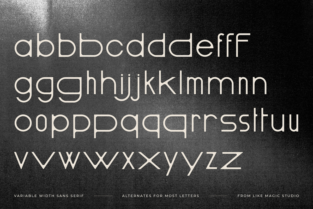 Oracle - Mixed Width Sans Serif, a Sans Serif Font by Like Magic Studio (Photo 5 of 9)