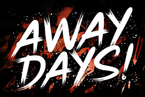 Away Days - Modern Brush Typeface
