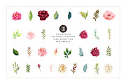 Watercolor Flower Clipart, an Illustration by Pixavics (Thumbnail 6 of 7)