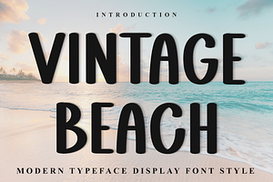 Vintage Beach, a Script Font by FreshTypeINK