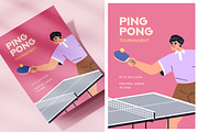 Ping-pong tournament posters set, a Sport Illustration by Good Studio (Thumbnail 2 of 4)