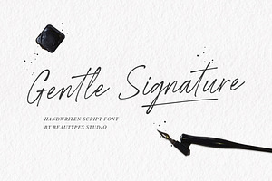 Gentle Signature, a Handwritten Font by Beautypes
