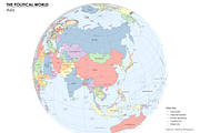 Globe Political Map - Bundle, an Education Illustration by Cartorical (Thumbnail 4 of 8)