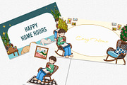 Happy Home Hours – Digital Painting, a Work Illustration by CreativeValuation (Thumbnail 11 of 11)
