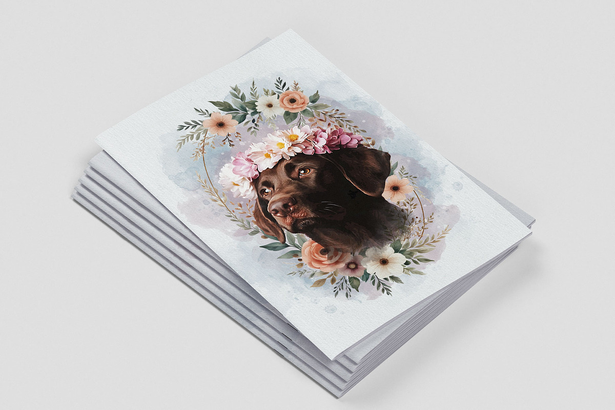 Flower Custom Watercolor Pet Art, an Action Add-On by MRI STUDIO (Photo 7 of 23)