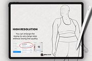15 Plus Size Female Body Procreate, a Brush Add-On by Procreate Market (Thumbnail 2 of 4)