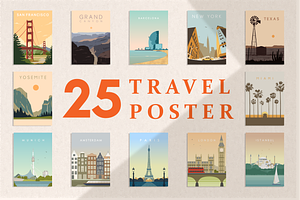 25 World Travel Poster