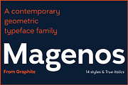 Magenos font family – SALE 50% off, a Sans Serif Font by Graphite_Studios (Thumbnail 1 of 9)