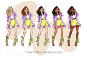 Fashion Girls 55 clipart png, an Illustration by Parinaz Wadia Design (Thumbnail 8 of 11)
