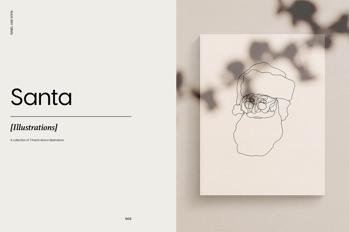Santa Line Drawings, an Illustration by Whimsy Works (Photo 1 of 3)