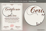 Certificate Template, a Stationery Template by Krukowski Graphics (Thumbnail 2 of 3)