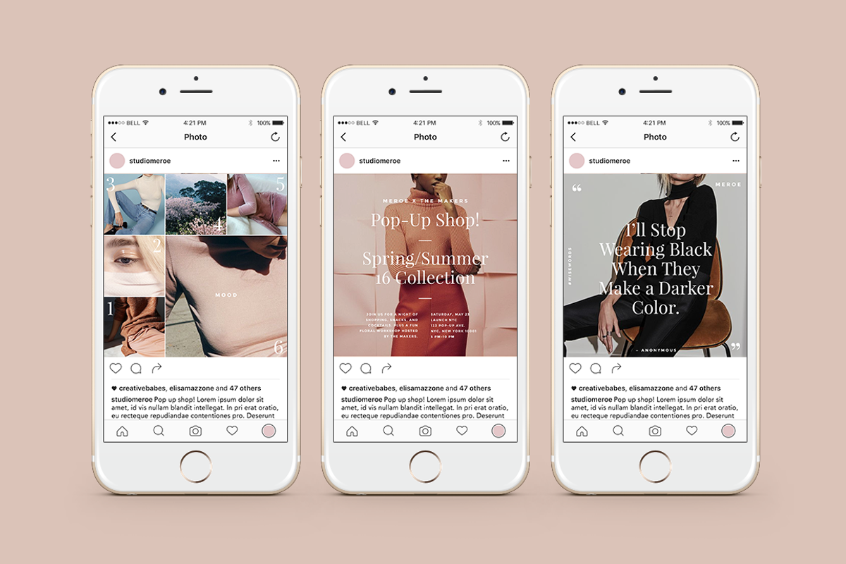 VIBES Social Media / Blog Templates, a Social Media Template by STUDIO MEROE (Photo 2 of 12)
