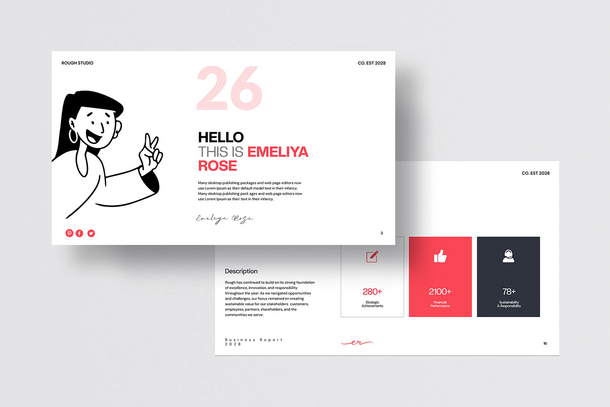 Rough Annual Report Presentation preview 5