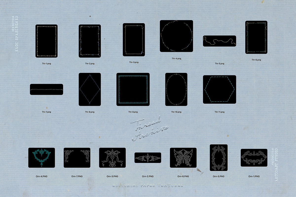 Thread Archive Editorial Collection, a Texture Graphic by nadispasibenko (Photo 10 of 12)