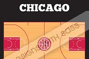 Chicago, Bulls Basketball Pattern, a Pattern Graphic by Designs With Sass (Thumbnail 2 of 2)
