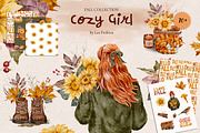 Cozy Girl-Autumn Collection, a Decorative Illustration by Les Frolova (Thumbnail 1 of 11)