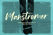 Manstromer Font, a Script Font by trustha (Thumbnail 1 of 10)