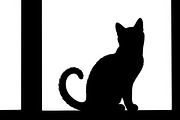 cat sitting by window silhouette, an Illustration by Amazin_art (Thumbnail 13 of 25)