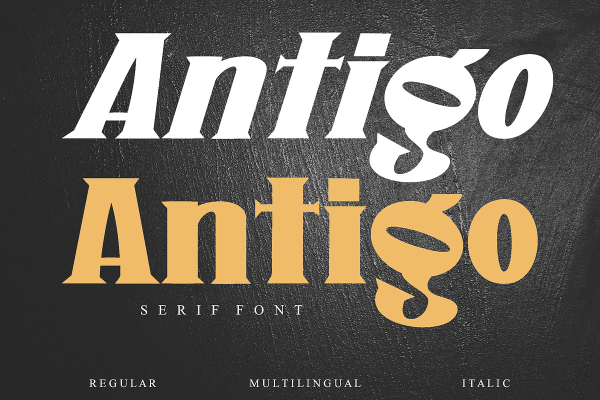 Antigo, a Serif Font by Letterafa Studio (Photo 1 of 7)