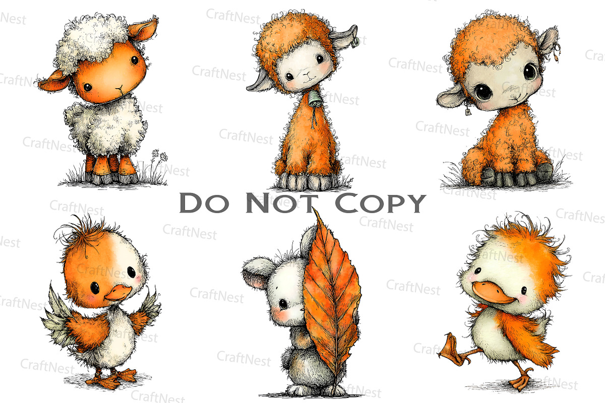 Nursery Animals Clipart, an Illustration by Craft Nest (Photo 9 of 9)