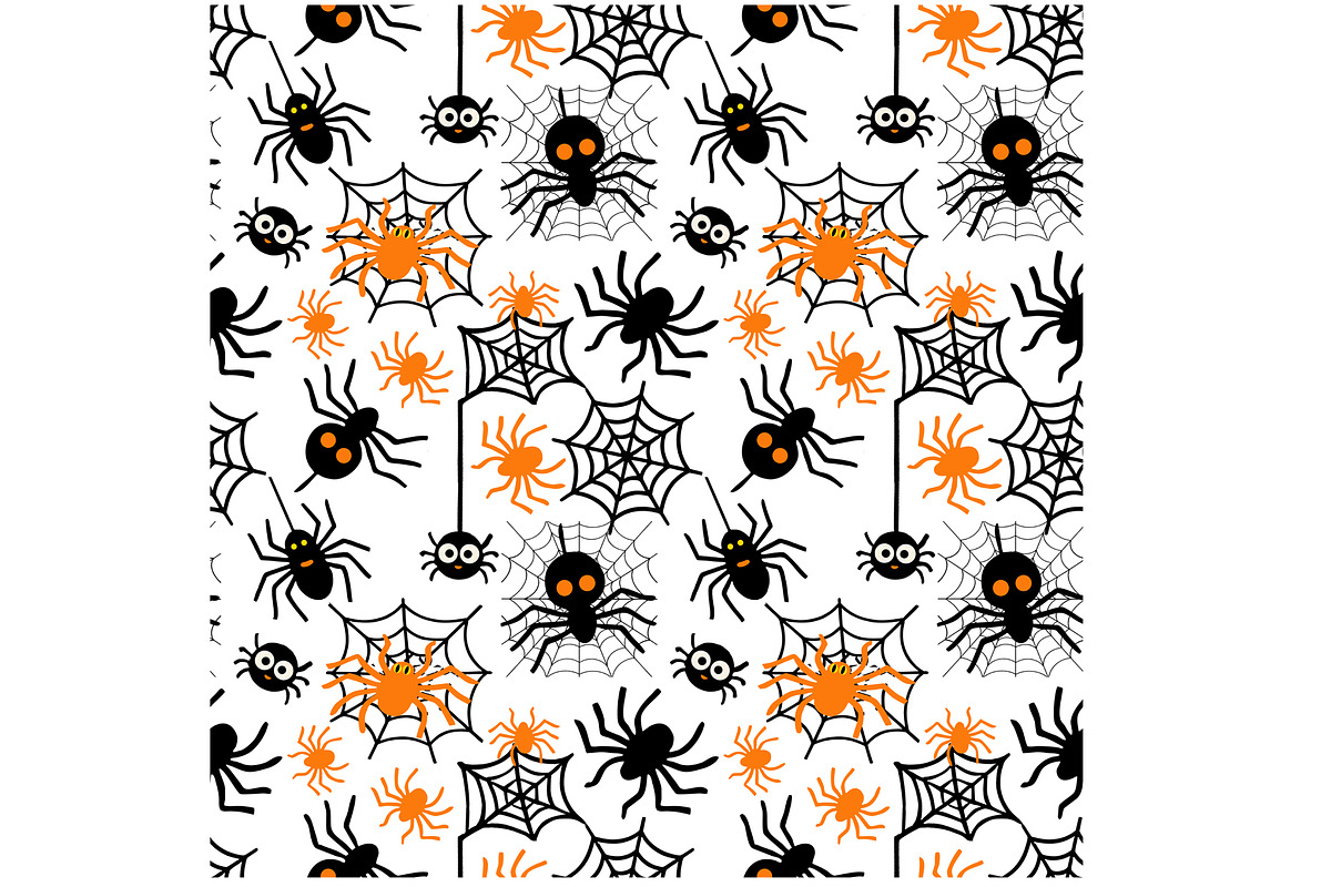 Halloween Spiders and Webs Seamless, a Pattern Graphic by Sharon Schwalbe (Photo 4 of 4)