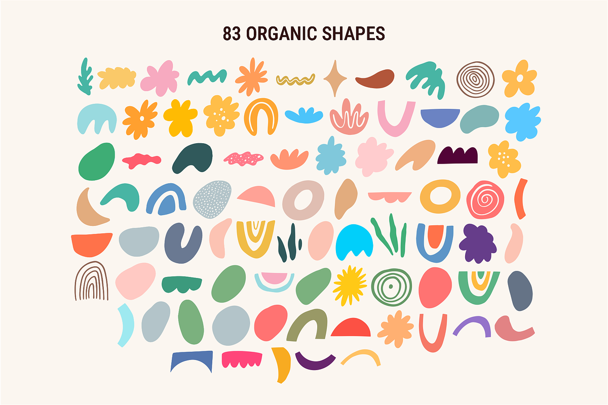 Abstract Organic Shapes & Doodles, an Object Graphic by Oktyabr (Photo 2 of 7)